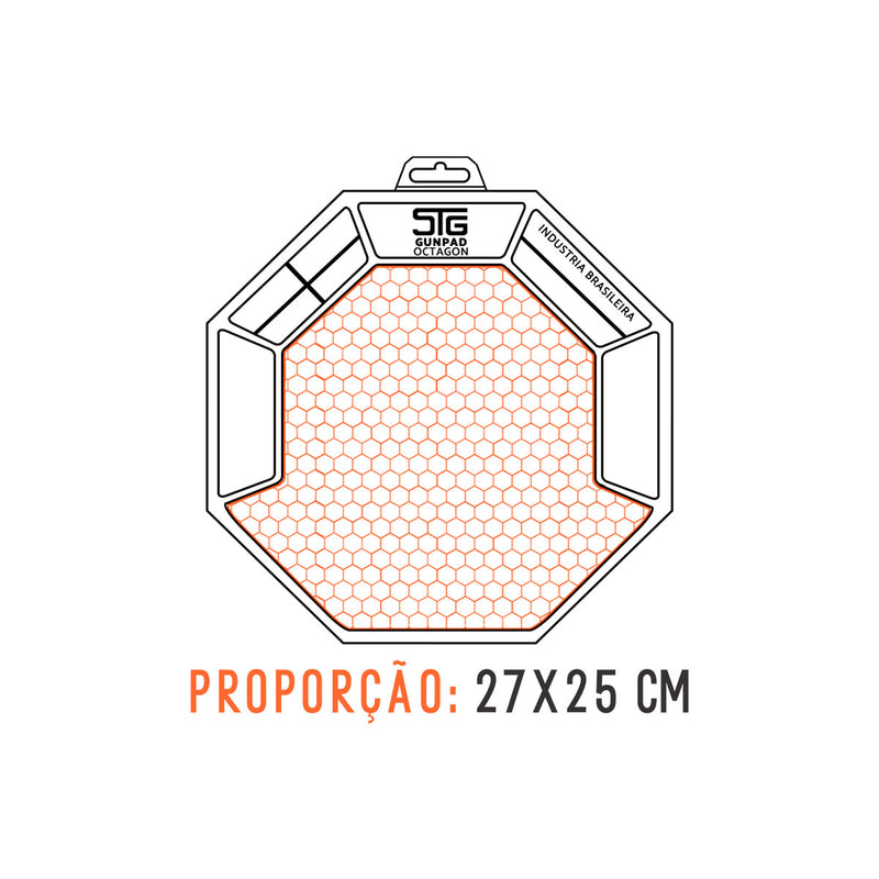 Gunpad Octagon - Tapete Para Manutenção - Preto - STG