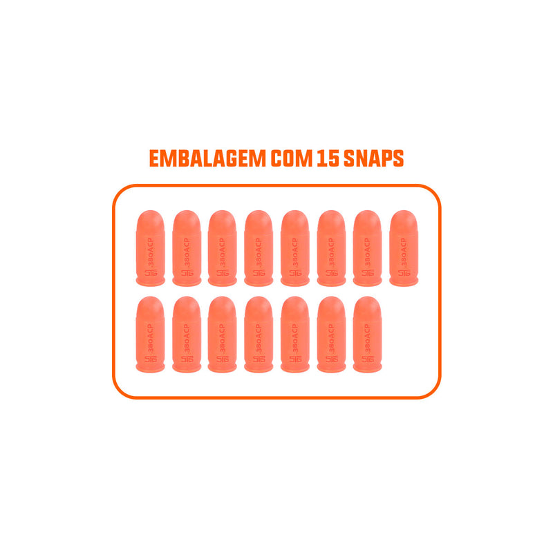 Snapcaps Essencial - CAL .380ACP - Munição para Treino e Manejo - STG