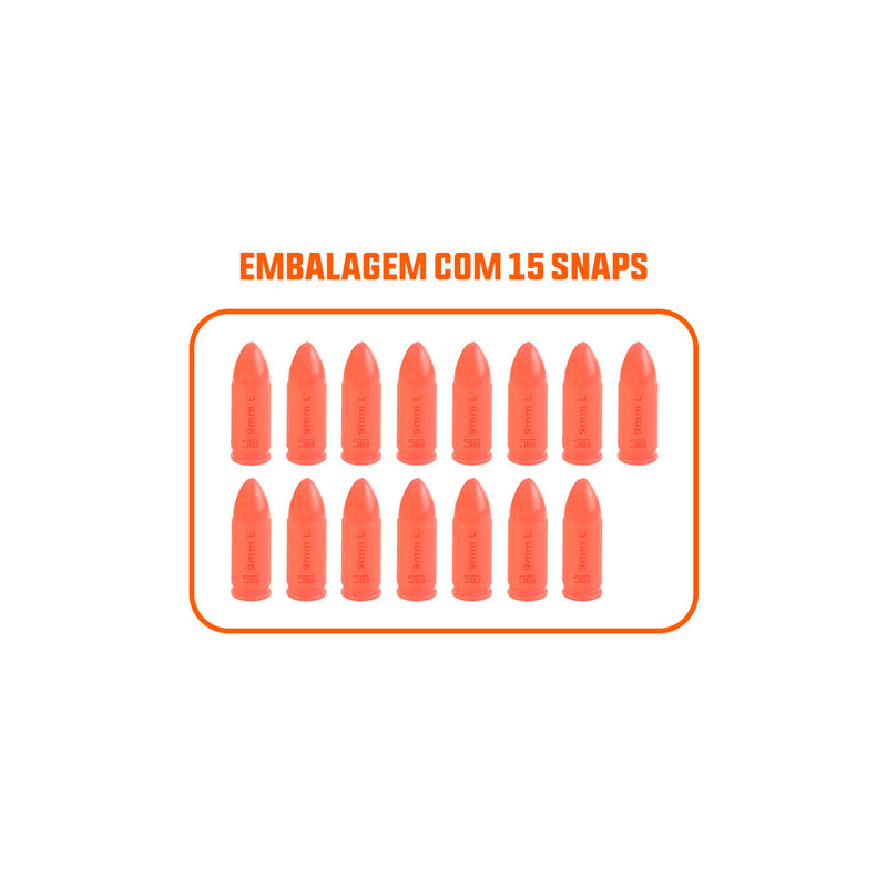 Snapcaps Essencial - CAL 9MM LUGER - Munição para Treino e Manejo - STG